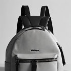 Black Leather Backpack with Realistic Cat Face Design and 3D Ears