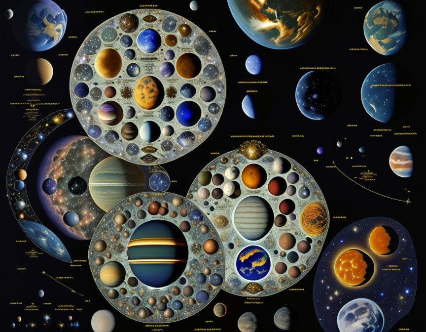 Educational Poster: Solar System Celestial Bodies Classification