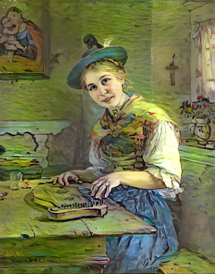 LADY PLAYING MUSIC