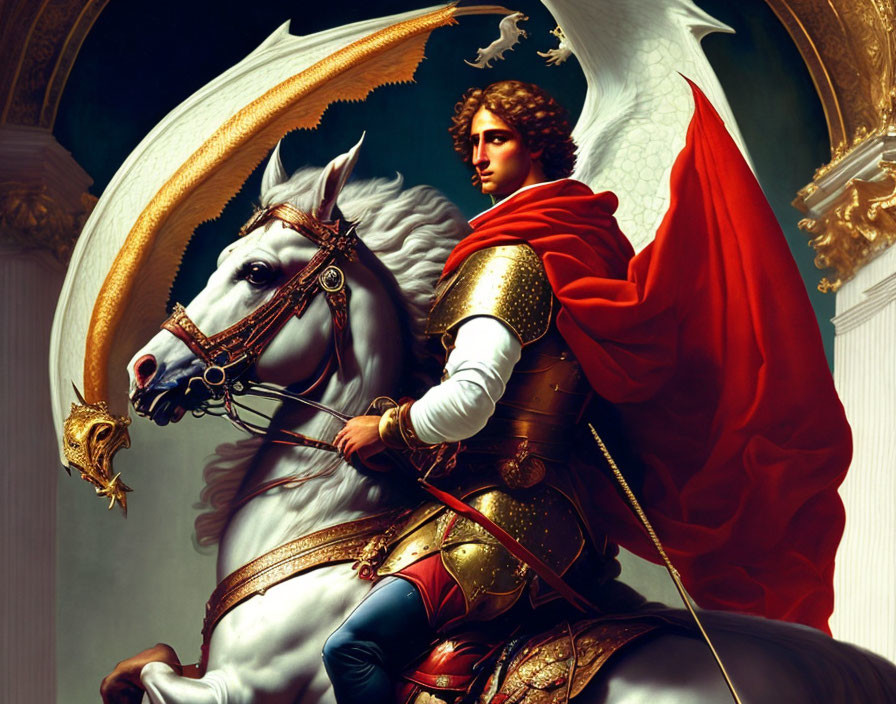 ST.GEORGE. BY THE STYLE OF RAPHAEL