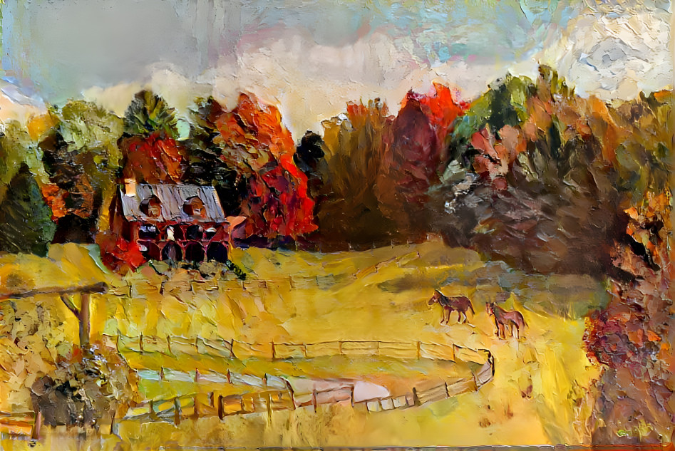 HOUSE,FEILD, HORSES