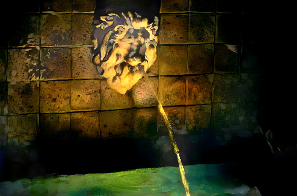 Luminous Fountain Lion