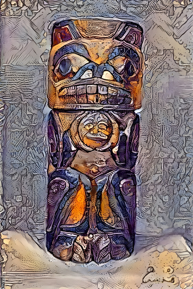 Bear And Moon Totem