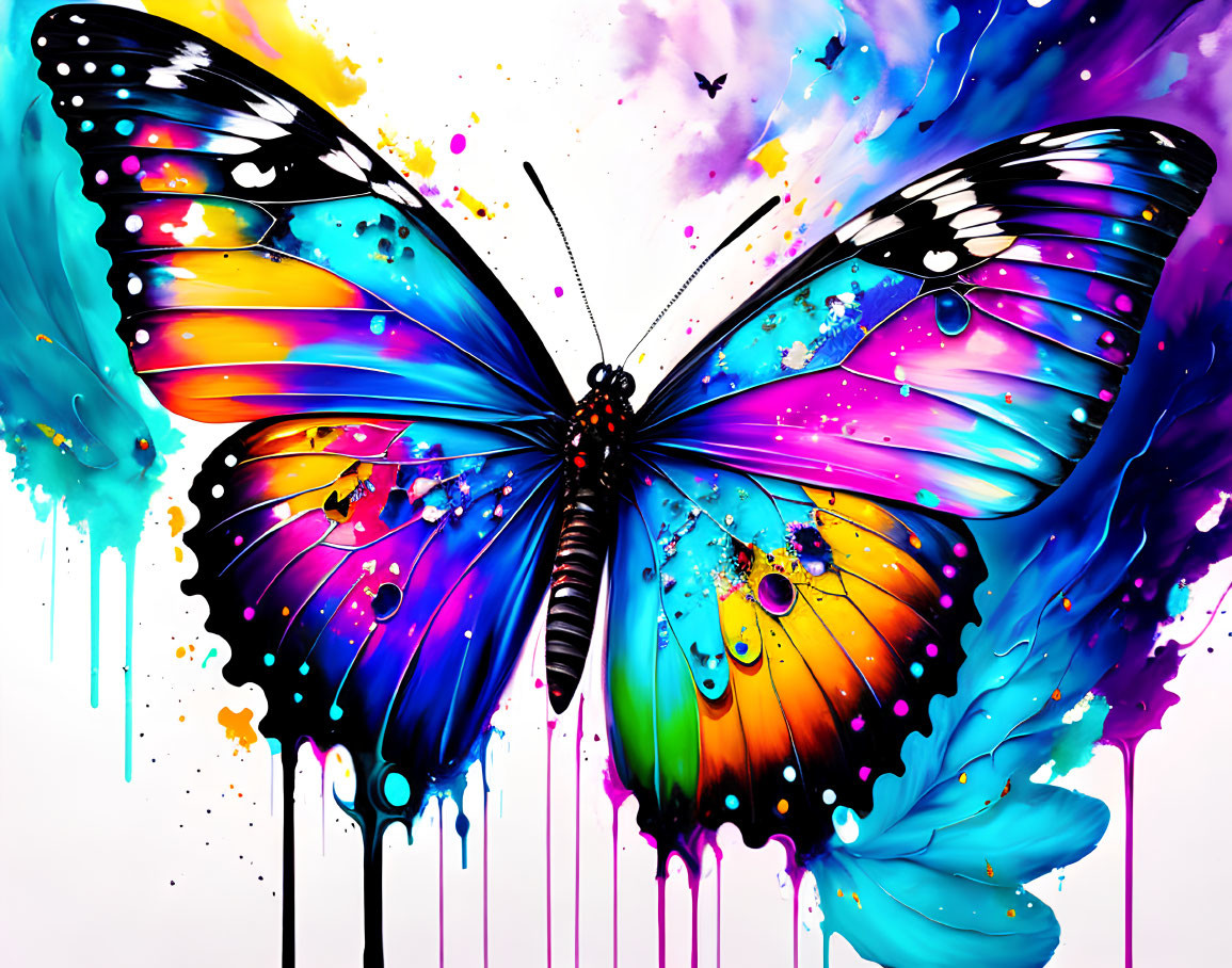 Paint Splash Butterfly