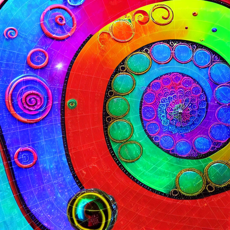 Colorful Abstract Art: Swirling Patterns & Bright Colors