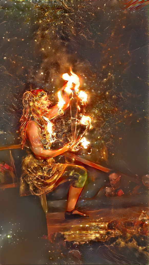 dancer, fire