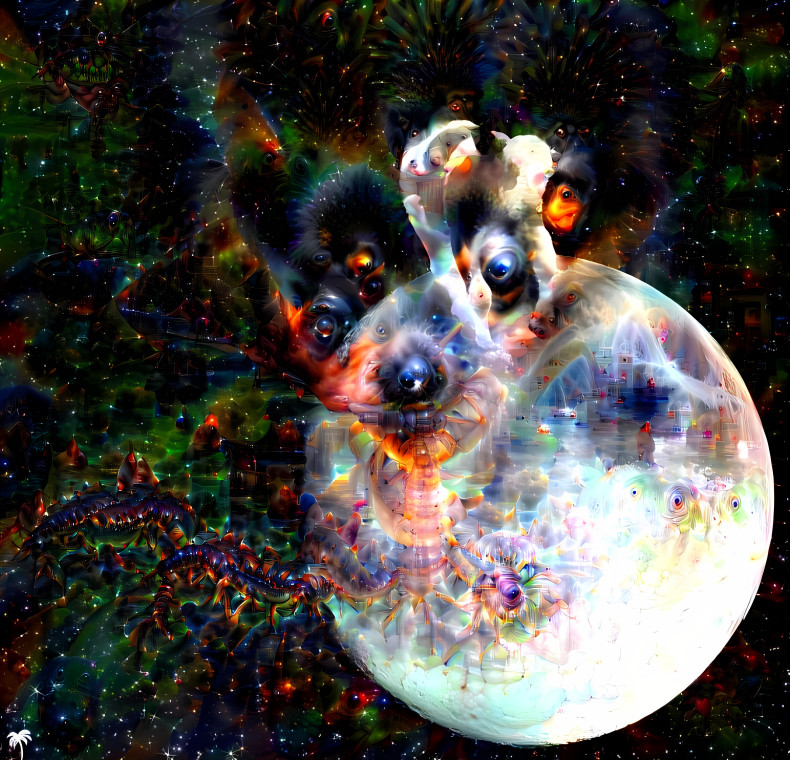 deep dream moon calf