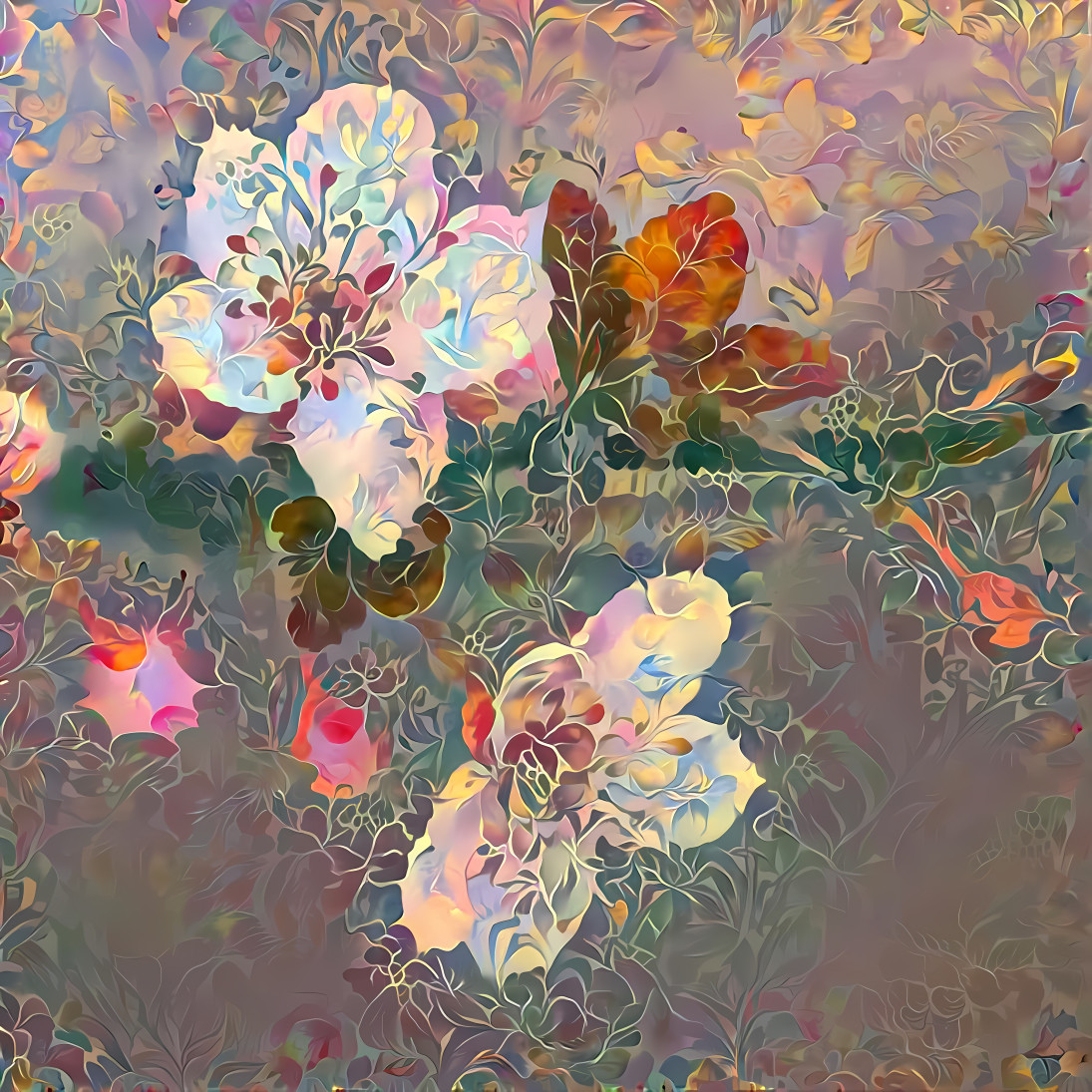 Vintage Cherry Blossom Painting