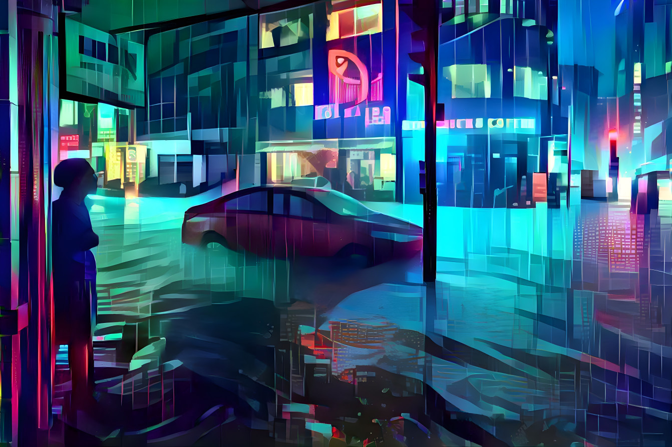 Neon Rain City