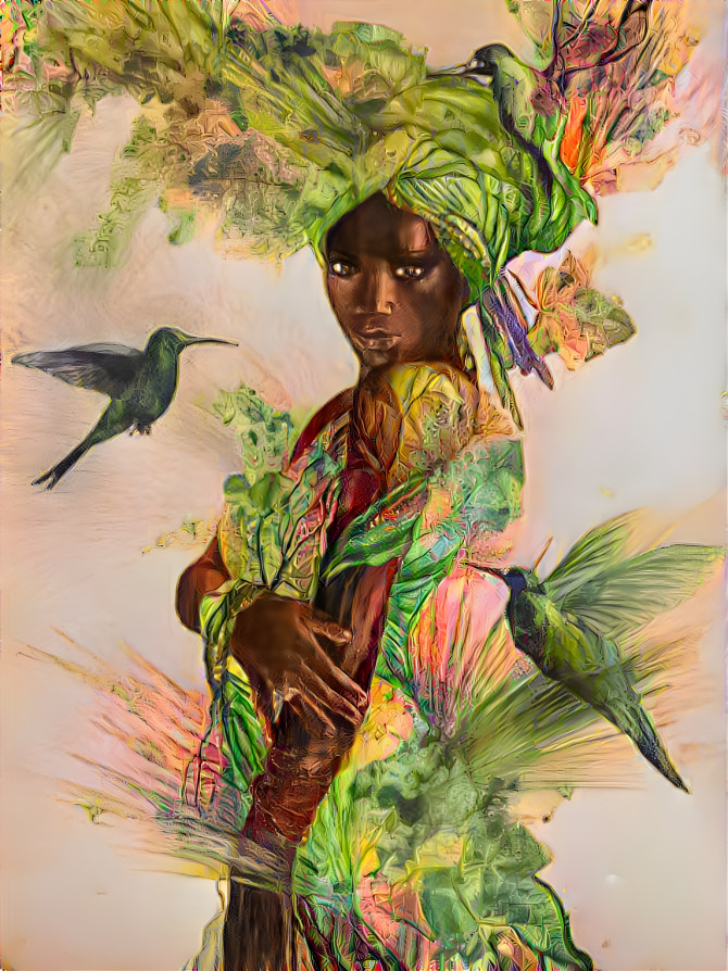 Nubian Queen Amongst The Birds