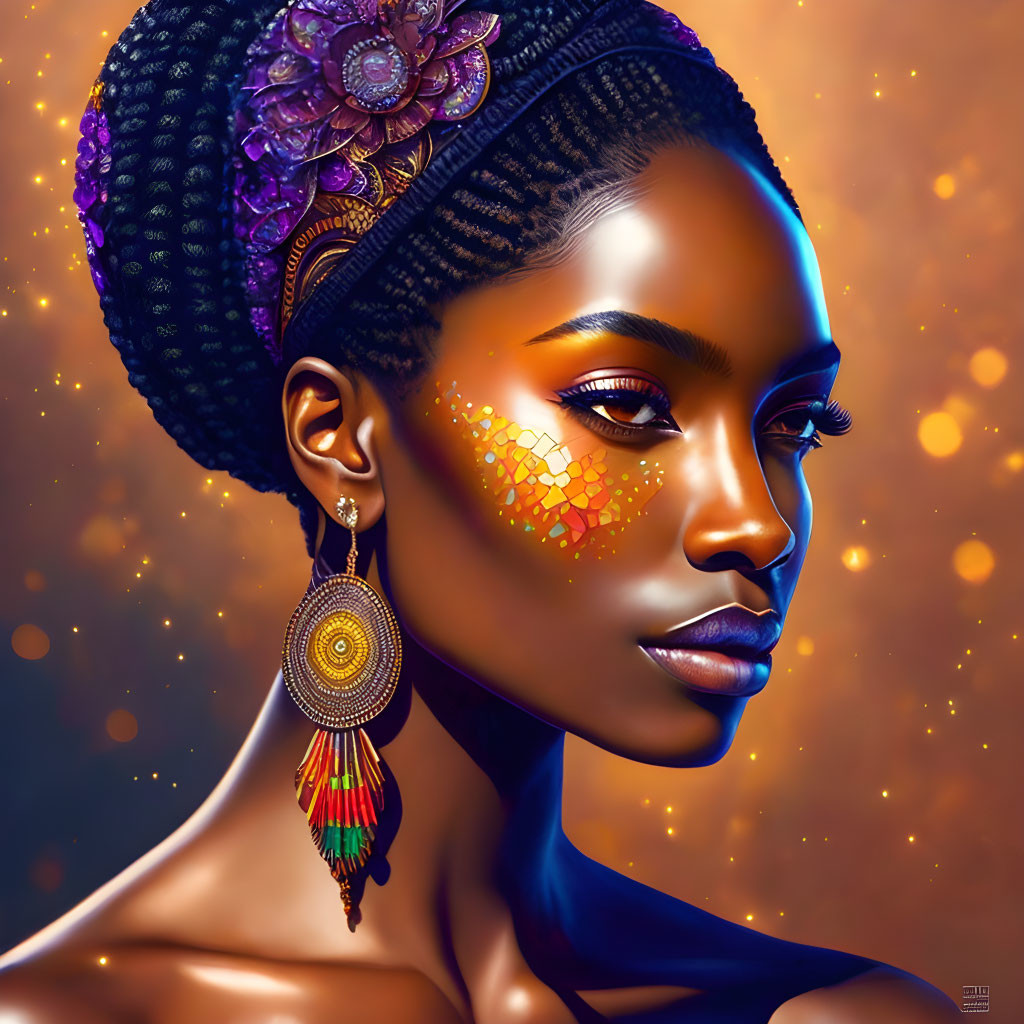 Mosaic Afrocentric Queen