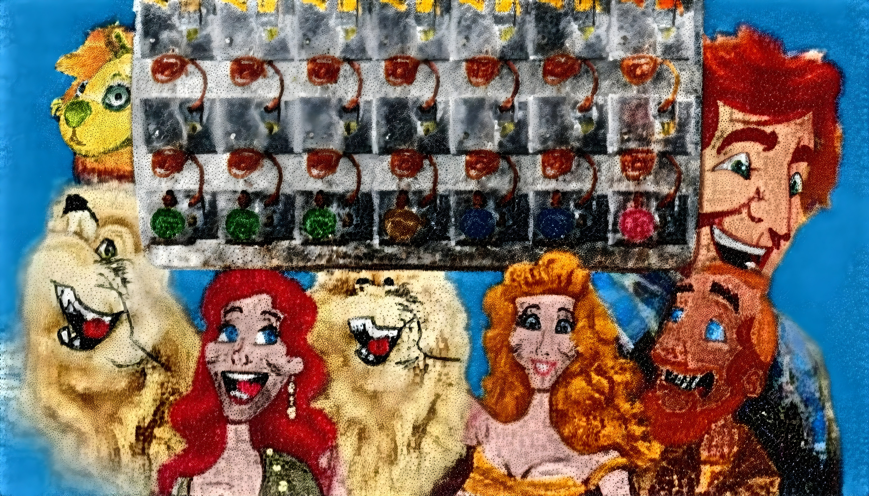 Cast of Plinko with Smiling Cherry Obstructions