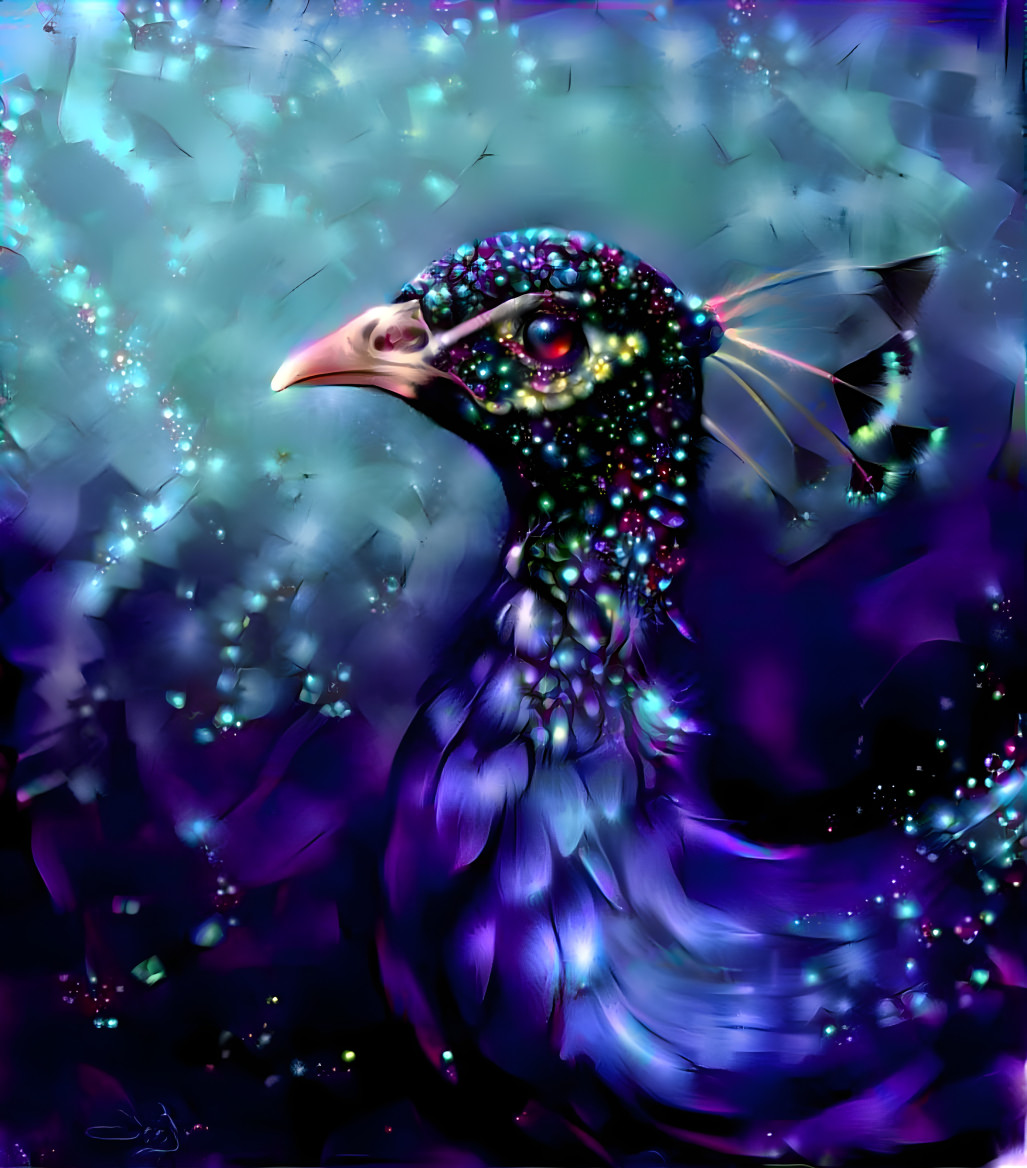 blue peacock ( синий павлин )