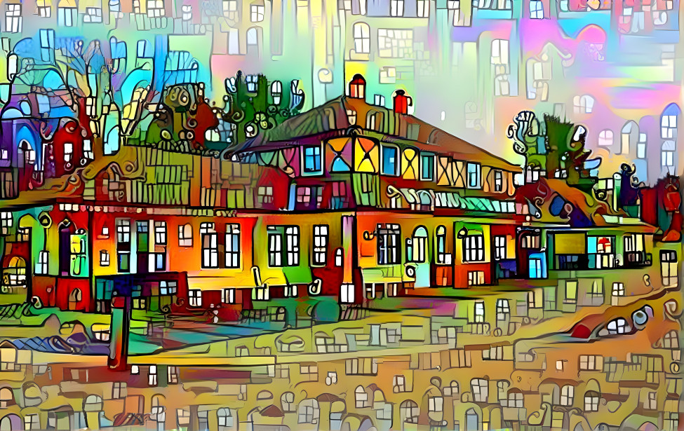 Colourful building