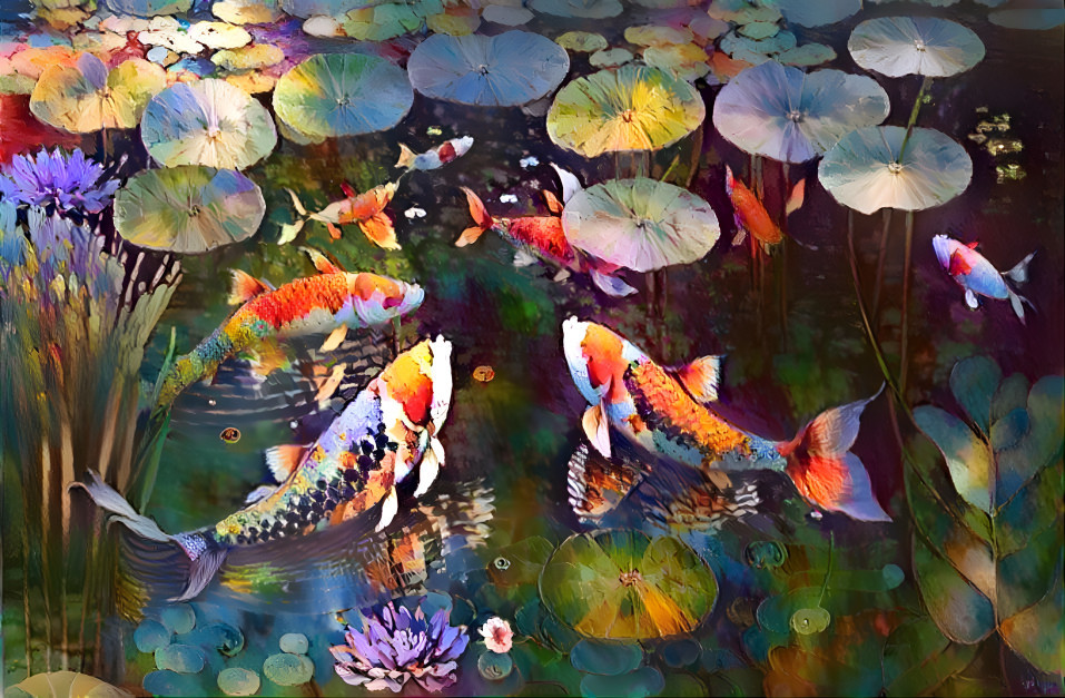 Koi pond redu