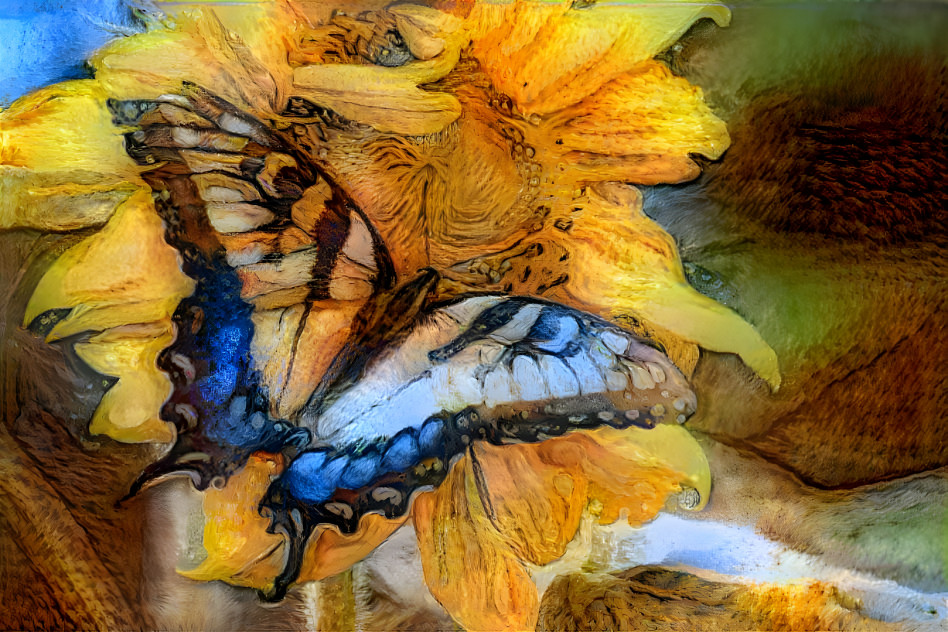 Butterfly Sunflower 2