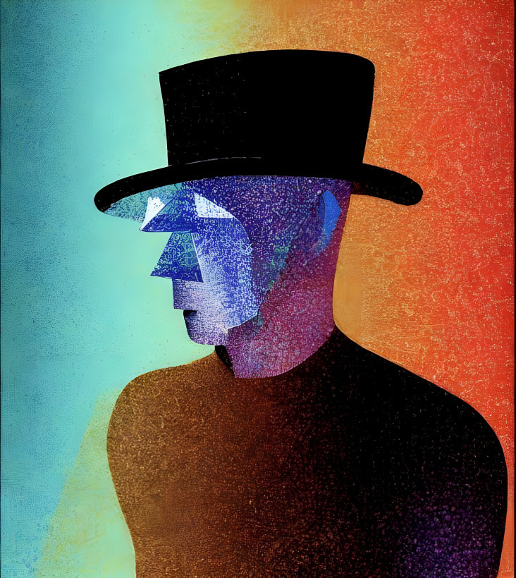 man in a top hat