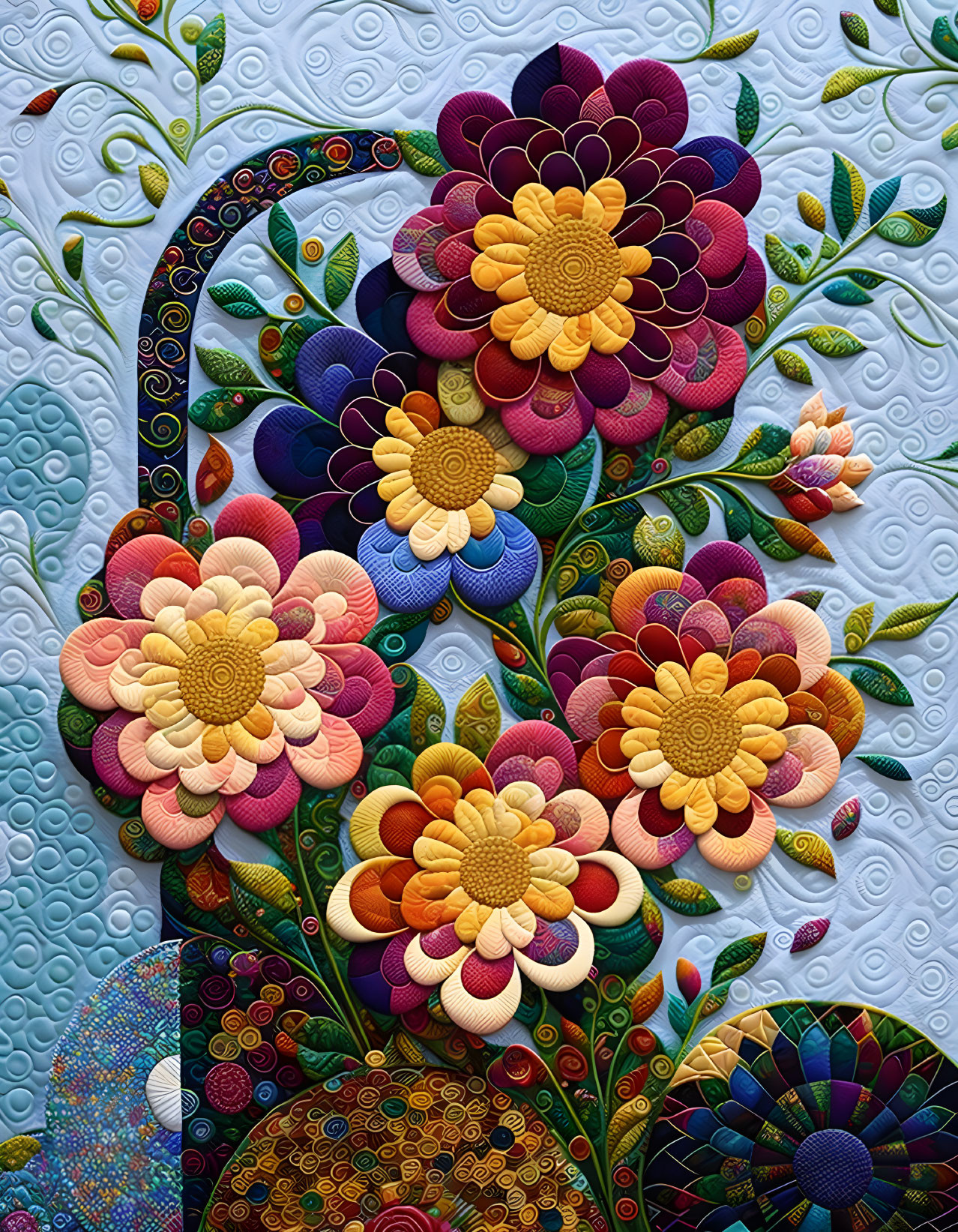 Quilted Flowers