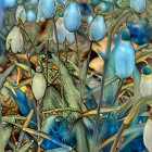 White Snowdrop Flowers Among Fallen Leaves in Sunlight