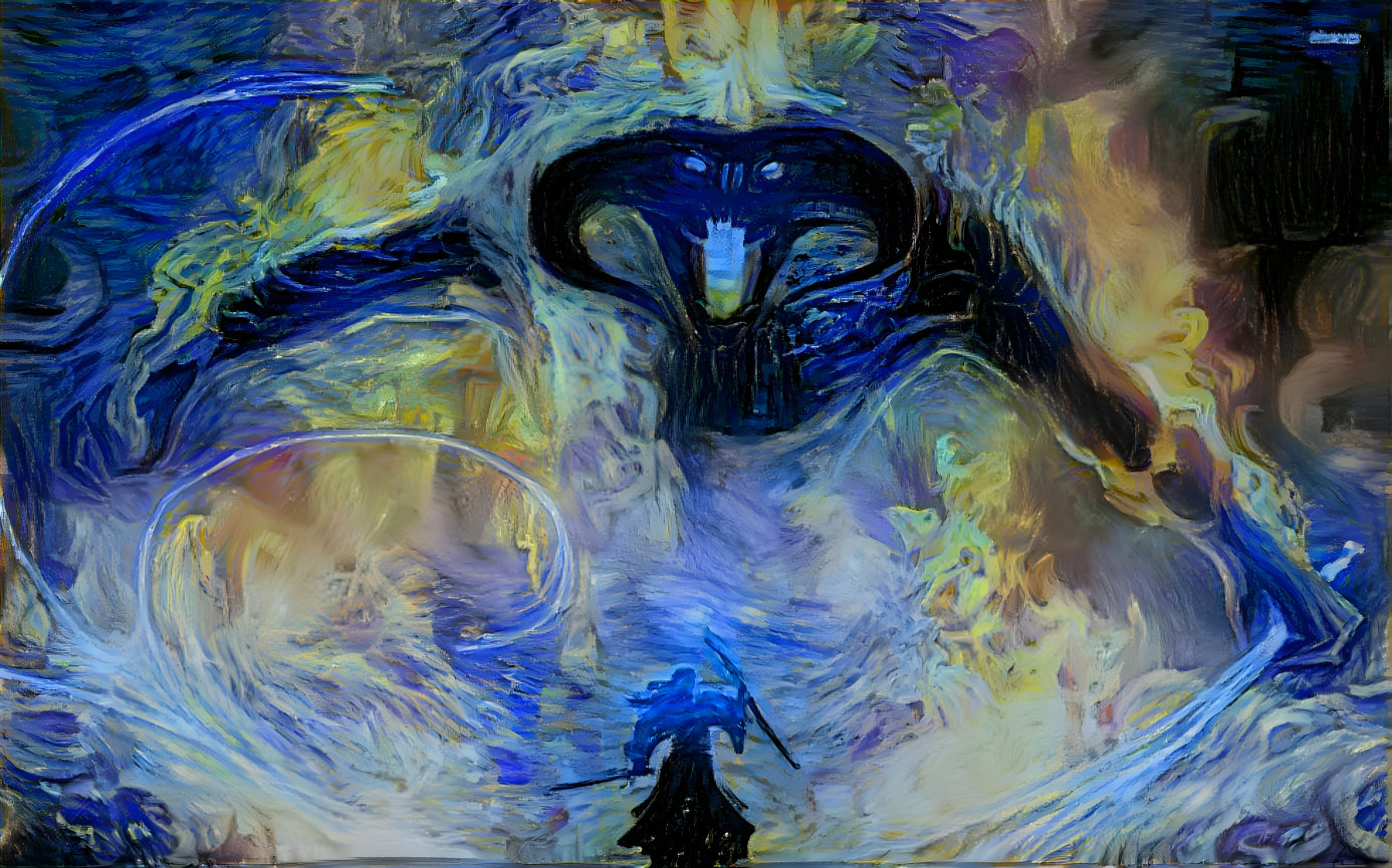 Gandalf Faces the Bluerog