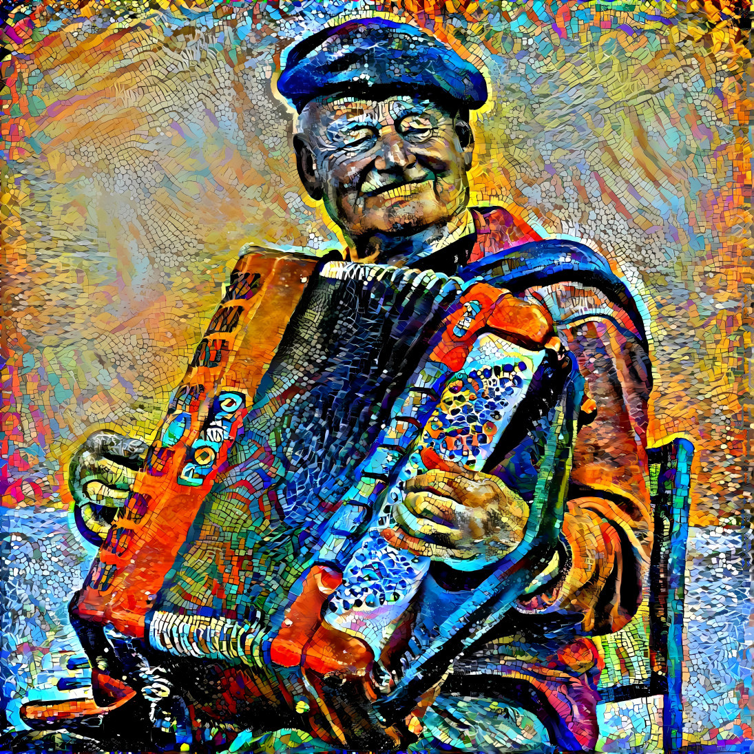 Parisian Accordion Player