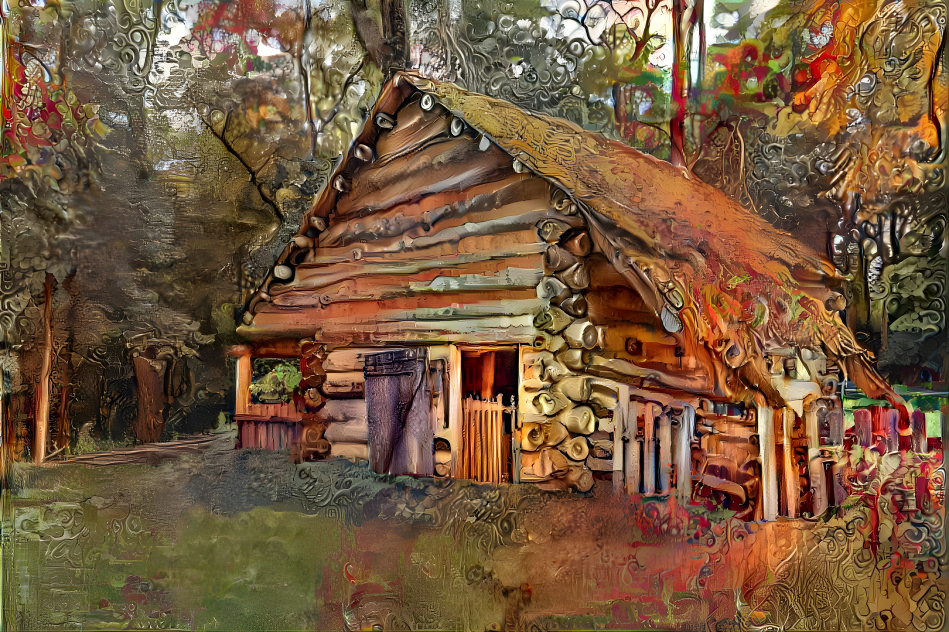 Log Barn in Abraham Lincoln's New Salem Village