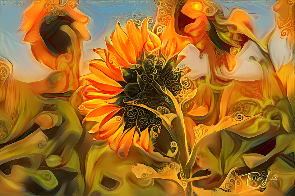 Swirly Sunflower