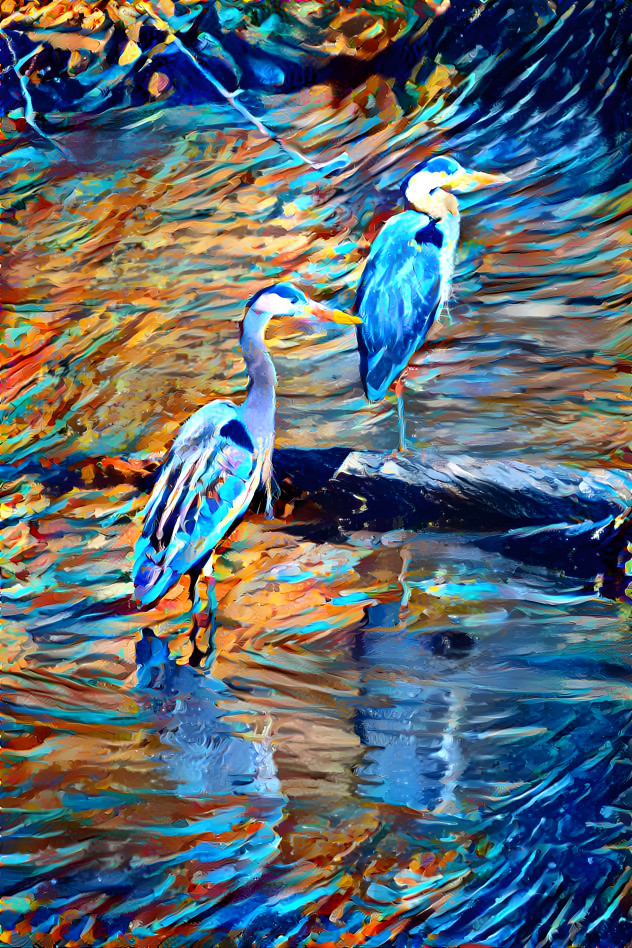 Blue Herons 2