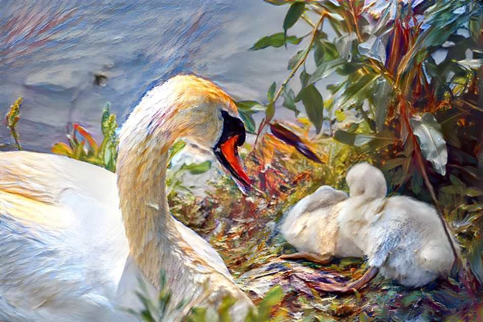 Mute Swan with Cygnets