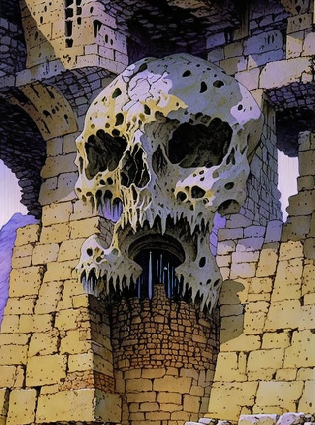 Dripping skull castle