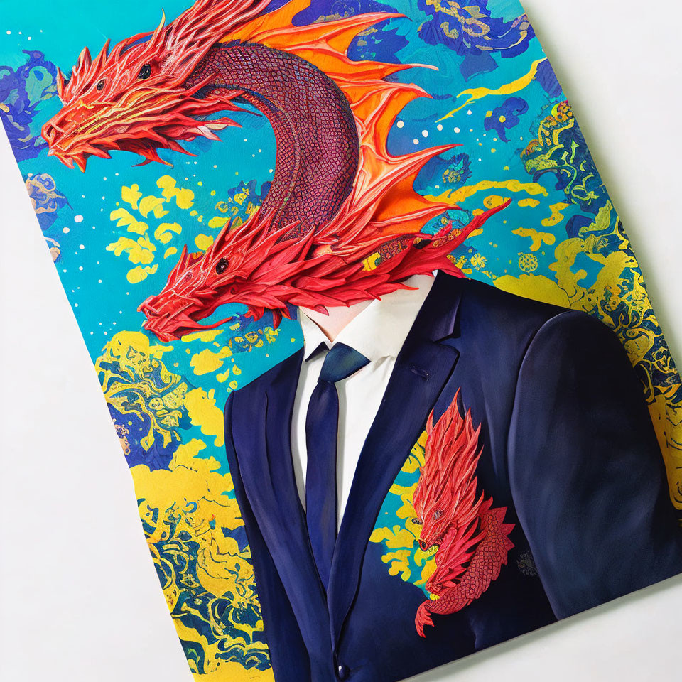 Portrait of a dragon CEO