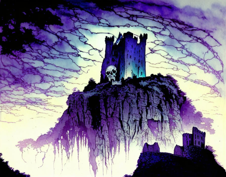Castle Grayskull in the distance (castle series 14