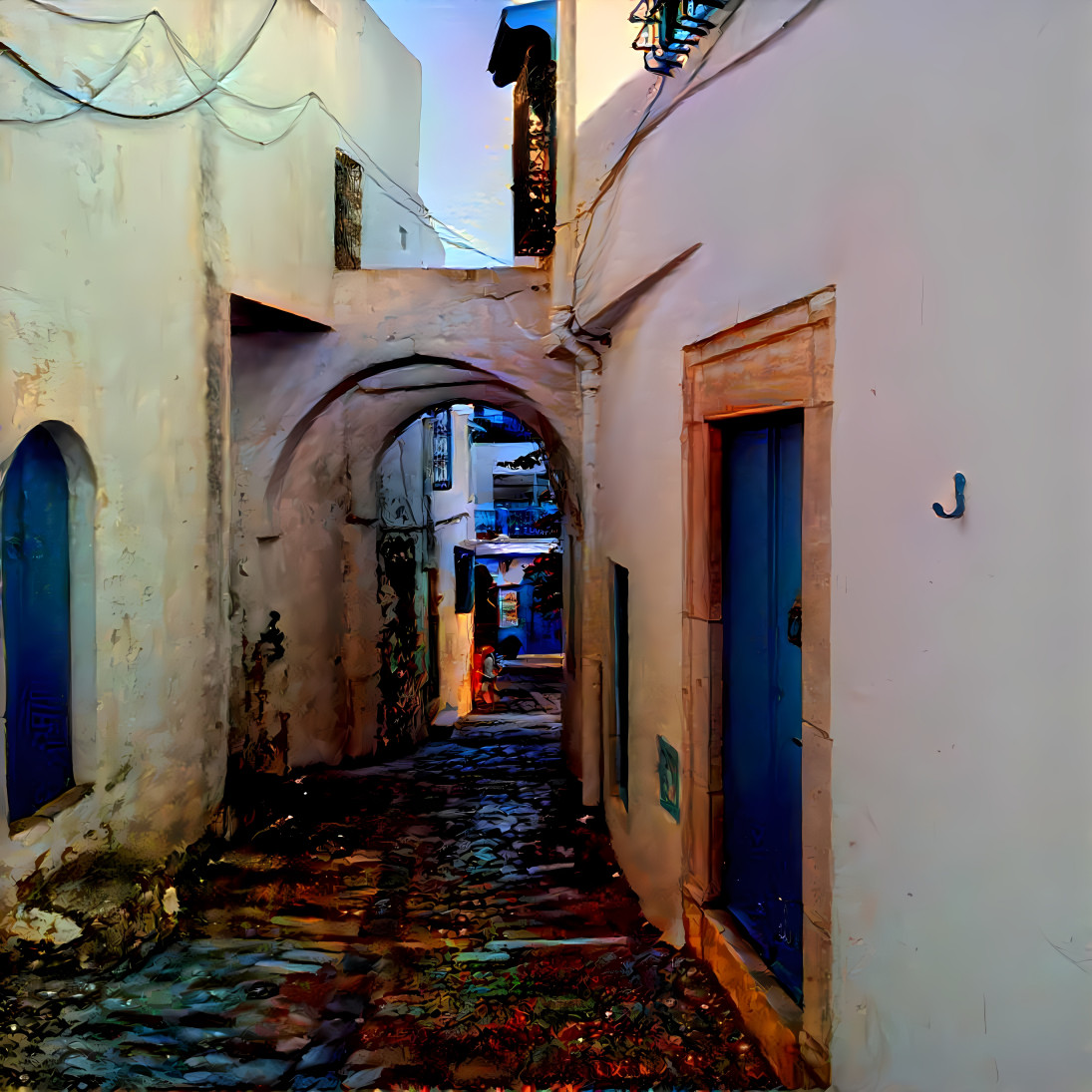 Sidi bou saïd ruelle  by Tyna