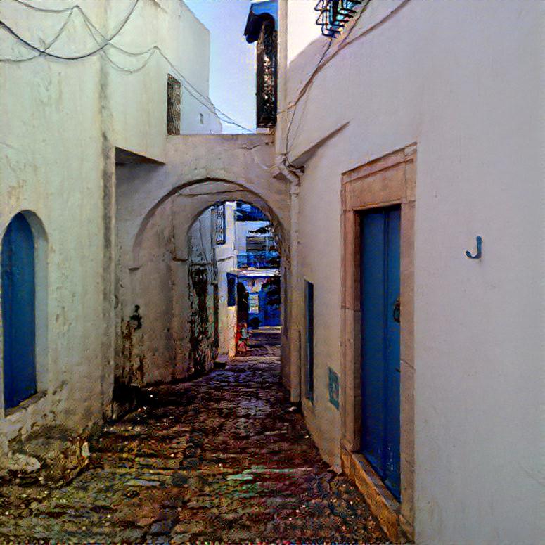 rue de traverse Sidi Bou Saïd by Tyna