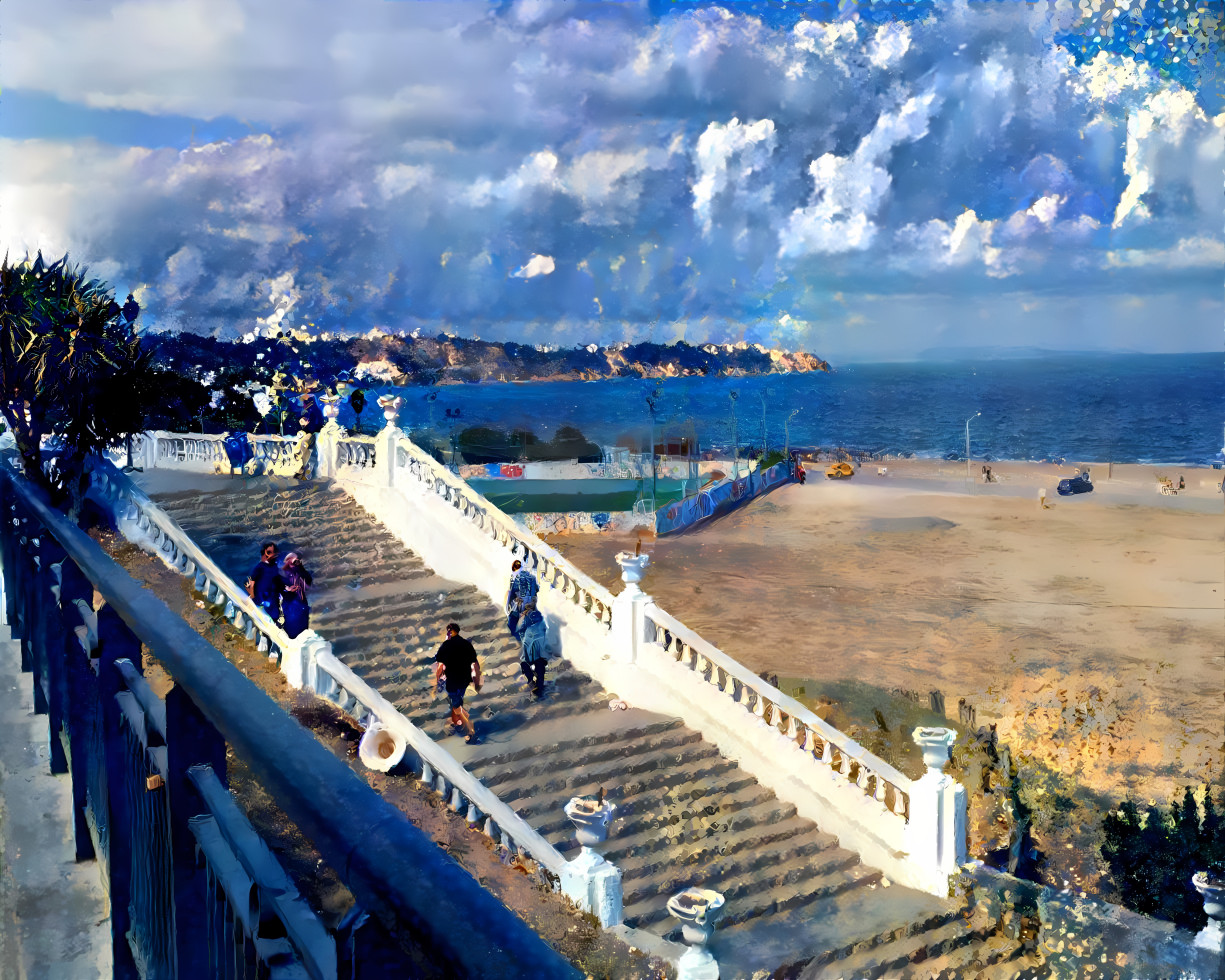 Grand escalier Corniche Marsa