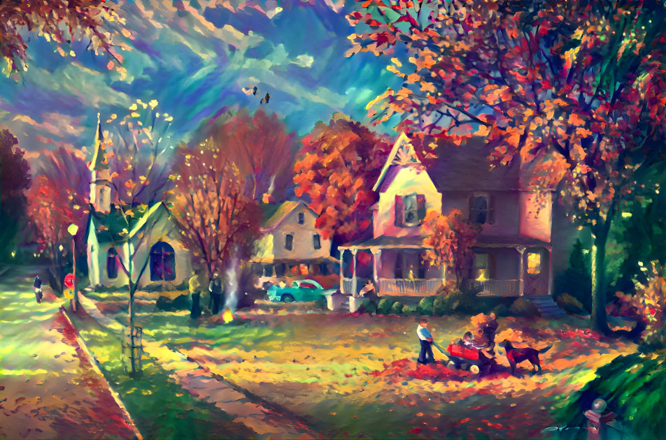 Autumn town