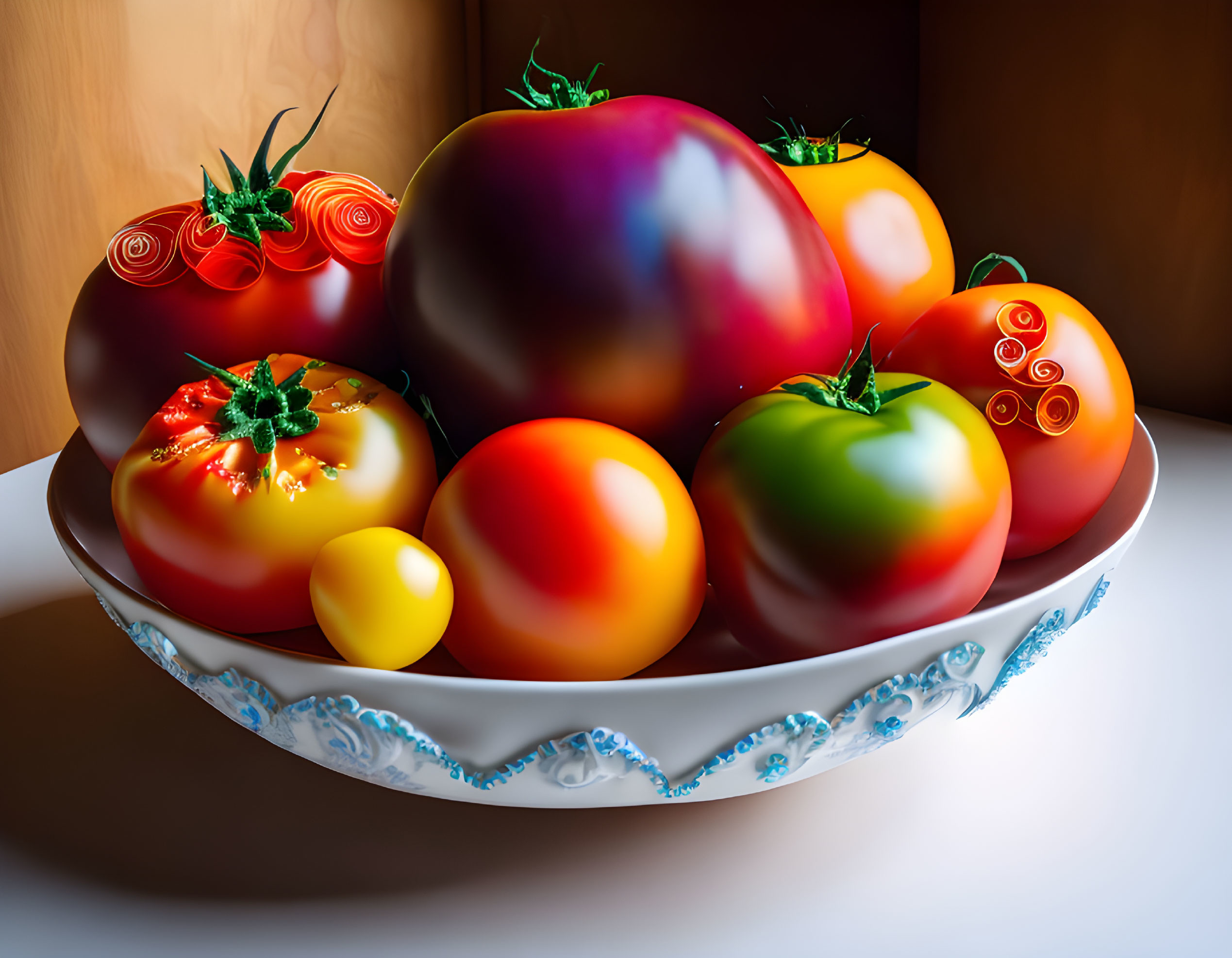 Heirloom Tomatoes Still life