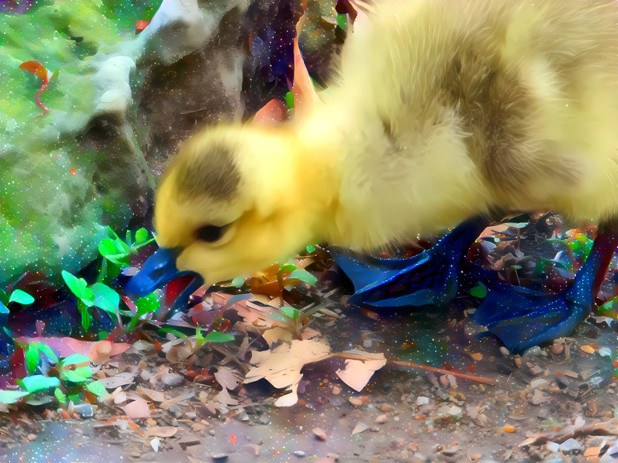 Baby Blue Footed Goose