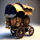 Steampunk-Inspired Whimsical Carriage Design Details