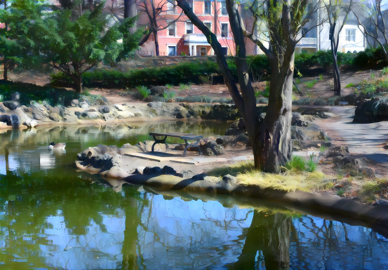 Quiet Reflections at Lafayette Park, St Louis, Mo