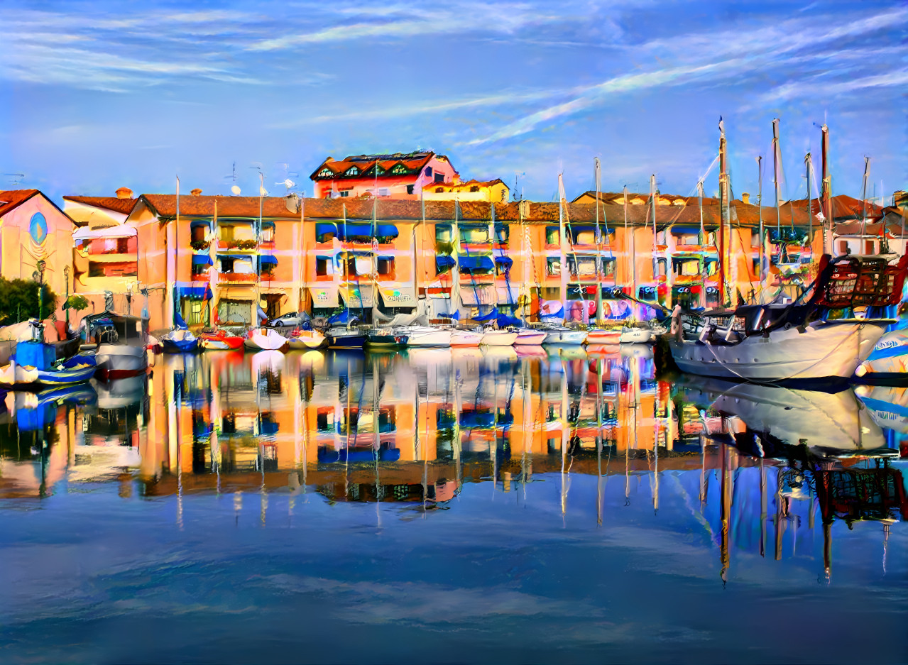 Port in Grado, Italy