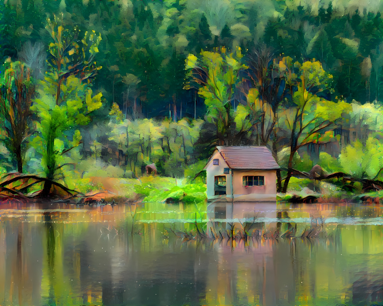 At the Newly Flooded Pond