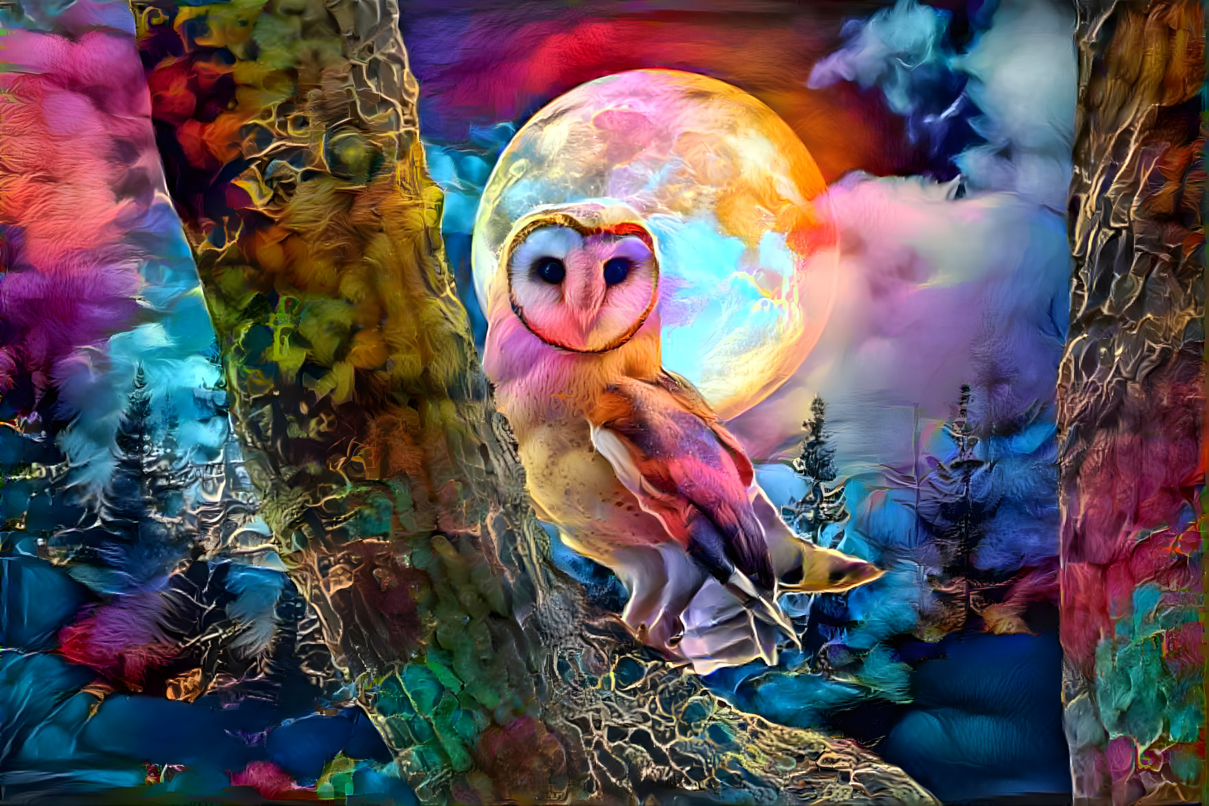 Moonlit Owl 2