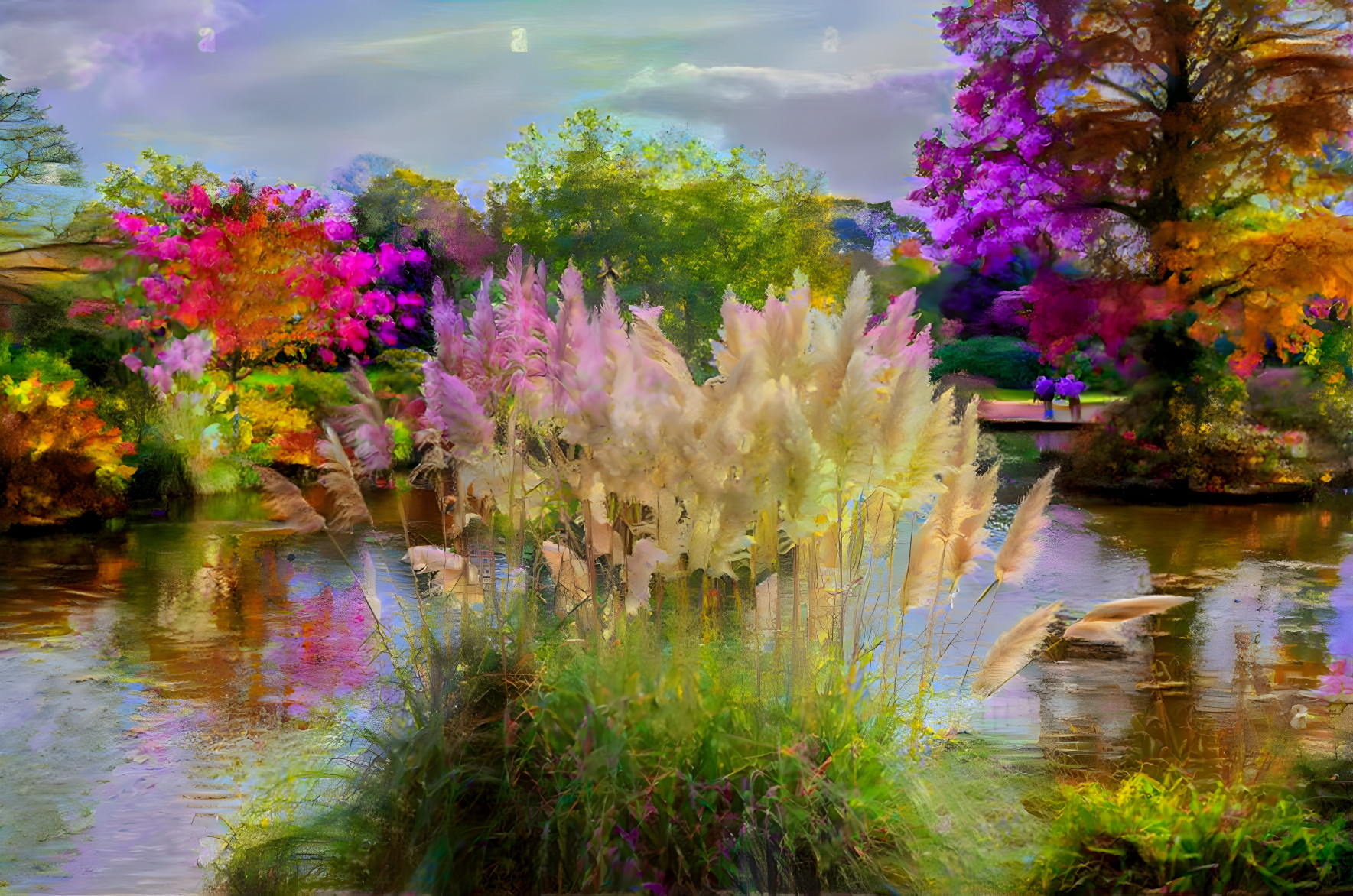 Pampas Grass Pond