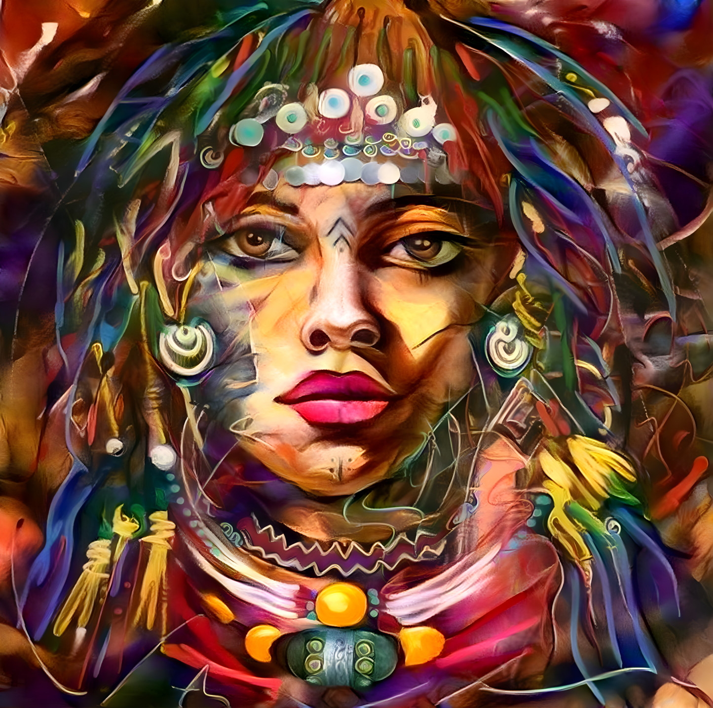 Beautiful Decorated Woman