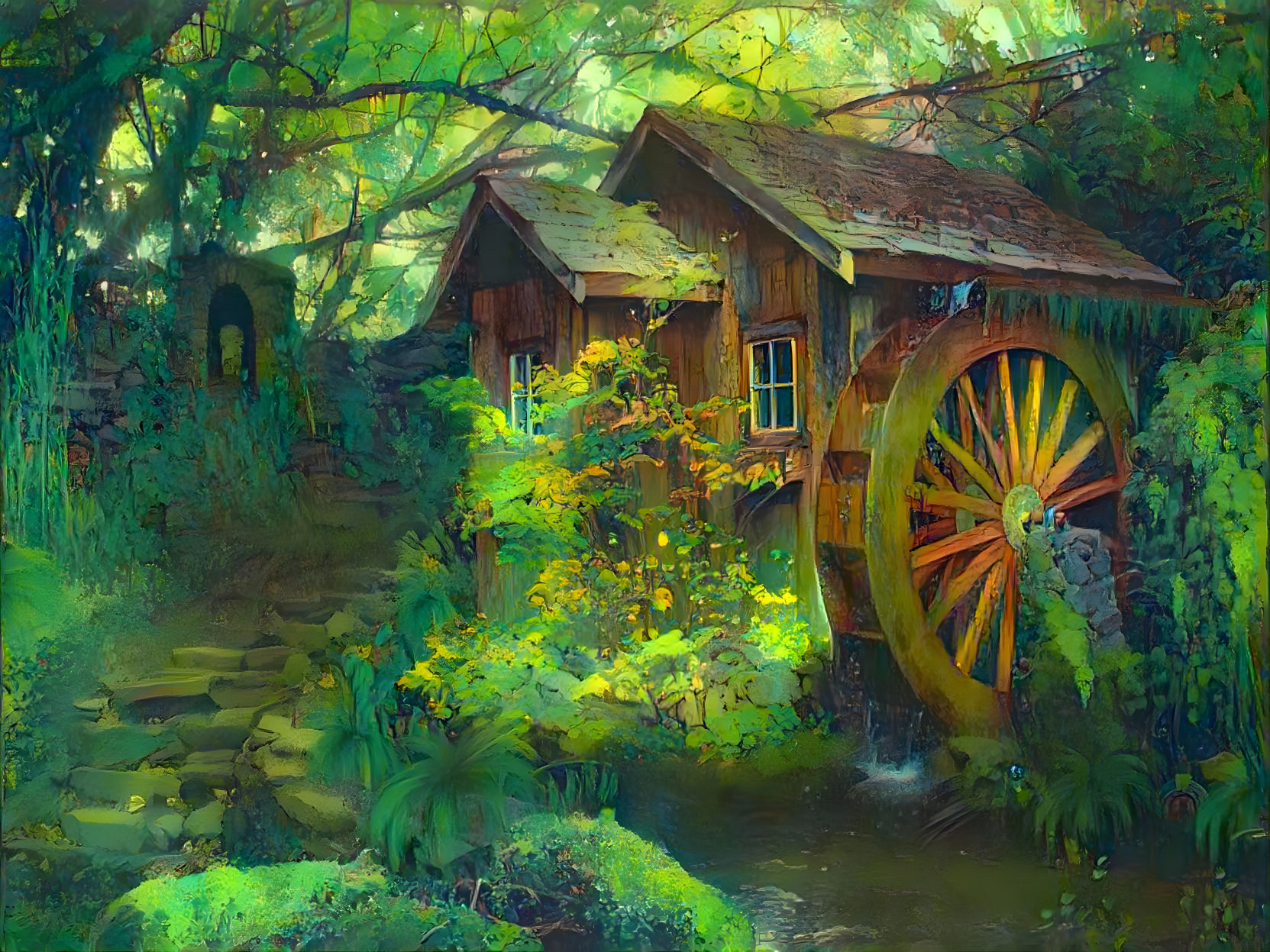 Moss Covered Water Mill