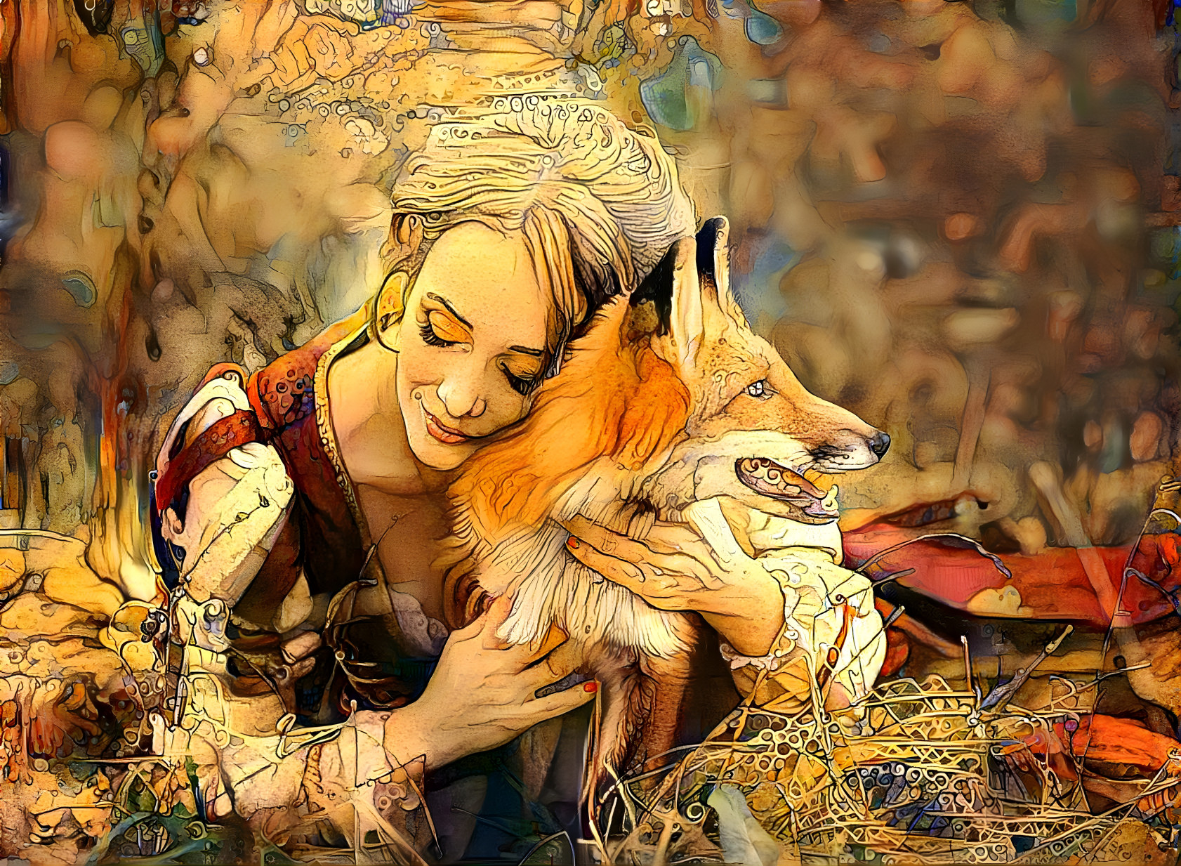 The Lady And Fox