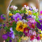 Colorful Flowers in Glass Dome Against Soft-focus Background