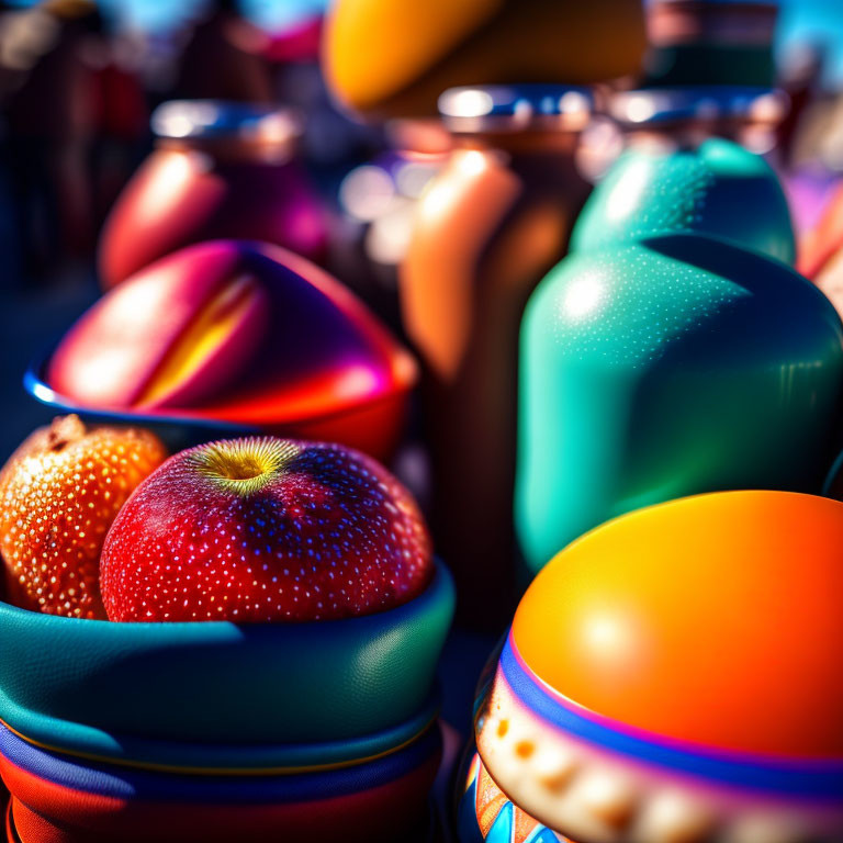 Vibrant Ceramic Pottery and Vessels with Colorful Finishes