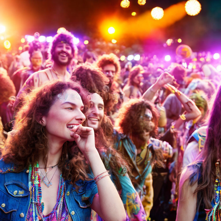 Colorful Attire and Bohemian Style at Festival Concert